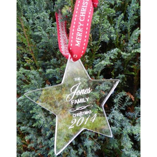 Personalised Star Decoration