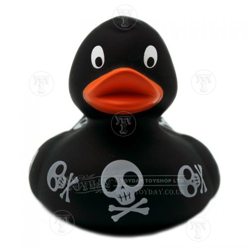 skull black rubber duck