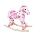 Pink Floral Rocking Horse