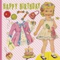 Dress Up Dolly Birthday Card