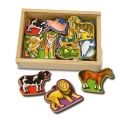 Wooden Animal Magnets