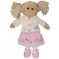 Butterfly Rag Doll with Skirt and Cardigan