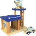 Wooden Police Station Play Set