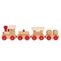 Wooden Train with 3 Carriages
