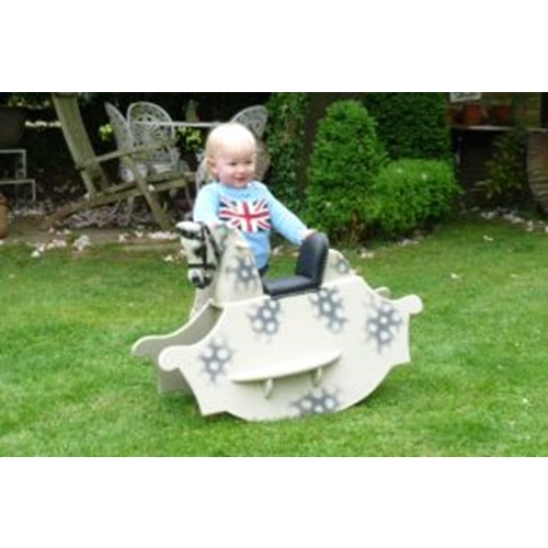 wooden rocking horse